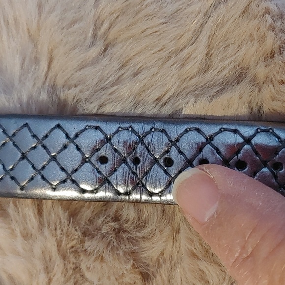 Vintage Wayne Clark Quartz Square Face Watch with Crystals and Leather Strap - Picture 13 of 13